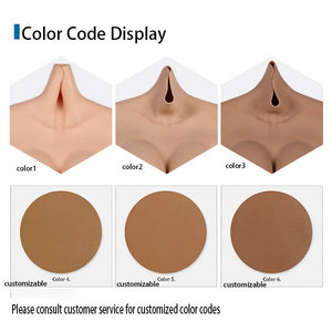 Top de silicona platino de tacto suave, de moda, para utilería de cine, con textura realista, agradable para la piel, músculo falso realista, unisex - Product Image 6