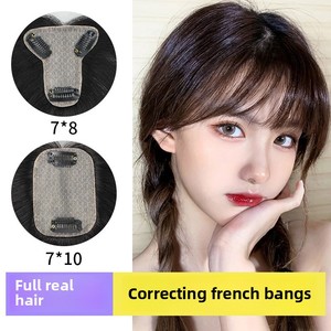 LONGFOR Hair Hair Topper da <span class=keywords><strong>donna</strong></span> con Design 3D frangia a destra per <span class=keywords><strong>capelli</strong></span> bianchi che coprono il Volume dei <span class=keywords><strong>capelli</strong></span> - Product Image 6