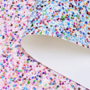 Muestra Gratuita de Lentejuelas de Estrellas Multicolores Impermeables, Brillantes, de PU Resistente a la Abrasión, para Accesorios de Cabello Hechos a Mano - Product Image 2