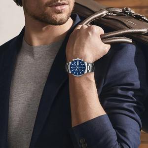 Drioshipping Montre-bracelet à quartz automatique de luxe pour hommes en acier inoxydable Elegance Alloy Fashionable Relojes De Lujo Hombre Box - Product Image 6