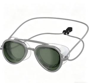 Nouvelles <span class=keywords><strong>lunettes</strong></span> <span class=keywords><strong>de</strong></span> <span class=keywords><strong>natation</strong></span> Dake réglables <span class=keywords><strong>de</strong></span> style aviateur UV400 en silicone avec verres rouges/verts/bleus, couverture complète anti-buée - Product Image 4