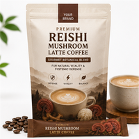 Café au Latte de Champignons Reishi Biologiques Premium OEM - Mélange Botanique Gourmand pour la Vitalité Naturelle et la Défense Systémique