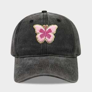 2025 Summer Women Butterfly <b>Patch</b> Baseball Cap Cute Retro Fashion Trendy Butterfly <b>Patch</b> Baseball Cap Outdoor Travel Sports Hat - Product Image 6