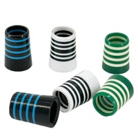 Housse de poignée de golf 370, diamètre intérieur 9,45 mm, hauteur 19 mm, diamètre extérieur 13,8 mm, caoutchouc multicolore à anneaux multiples, accessoire d'atelier.