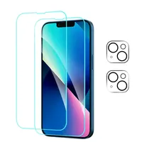 2 packs d'appareil photo intelligent en verre trempé Ar Anti Reflective Phone Adapté à la protection d'écran mobile auto-installé