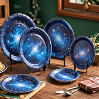 Assiettes en papier pour fête, assiettes à dîner jetables en gros à prix abordable, assiettes à gâteau en papier