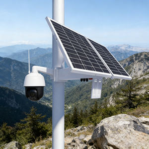 Panneau solaire mono 60W 30Ah 333Wh DC12V 5V pour caméra de surveillance périurbaine et surveillance en zone sauvage dans les zones inhabitées à très basse température extrême - Product Image 1