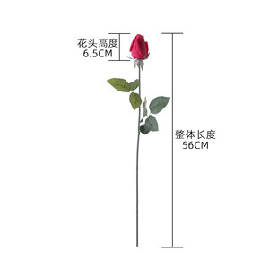 ดอกกุหลาบประดิษฐ์ CallaFloral ก้านเดี่ยว สีขาว แดง ชมพู ตกแต่งบ้าน งานแต่งงาน สไตล์ INS - Product Image 4