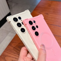 TPU casing ponsel mewah untuk samsung S25 ultra es krim warna penutup perumahan dengan Shockproof Model 17 Pro Max kompatibilitas