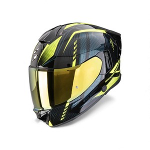 Casco Integrale Scorpion Exo 530 Air Giallo Nero Verde XL in Policarbonato per Moto Sport e Touring - Product Image 1