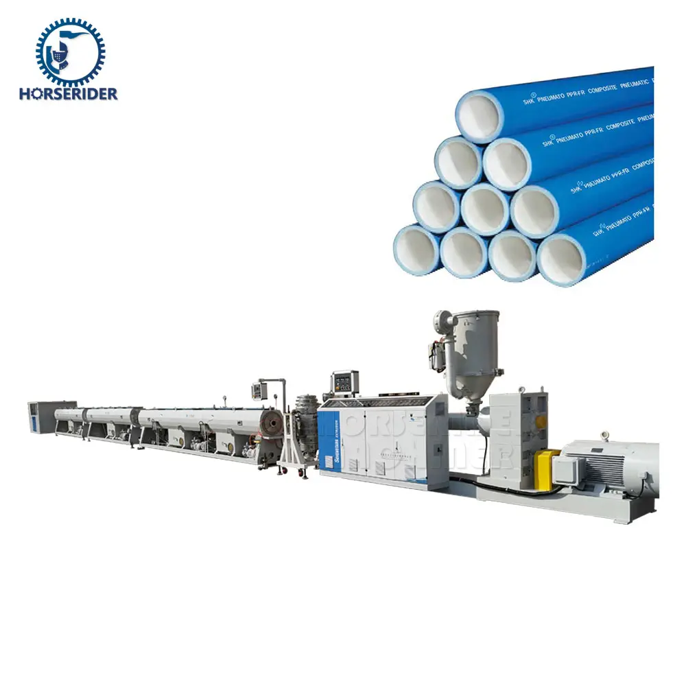 PP PE HDPE extrusion line from Chinese manufacturer high quality fully automatic hdpe pe pipe production line