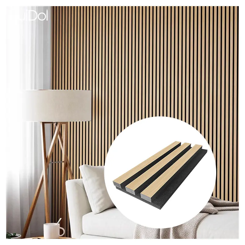 कक्षा होटल ध्वनिक पैनल हेडबोर्ड 3 डी लकड़ी के ग्रोव पॉलिएस्टर फाइबर mdf स्लैट ध्वनिक दीवार पैनल