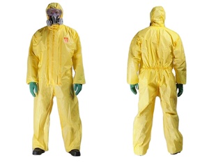 Todos los tamaños Mono desechable SMS Amarillo Ropa DE SEGURIDAD traje mono desechable - Product Image 1