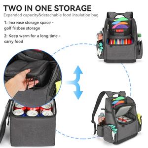 Sac de golf de haute qualité rembourré, sac à dos de disc-golf avec grande capacité - Product Image 4
