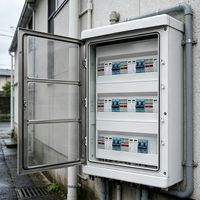 Boîtier de distribution photovoltaïque 8 prises 15A 63A en ABS 525V, modèle DXV-05-5 pour systèmes solaires extérieurs