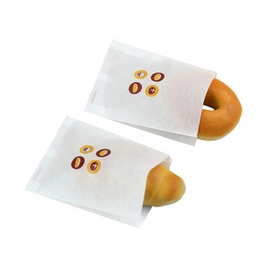 Confezionamento alimentare sacchetti bianchi per pasticceria ciambelle imballaggio <span class=keywords><strong>Mini</strong></span> biscotto custom Logo stampa carta trattare sacchetti da forno - Product Image 4