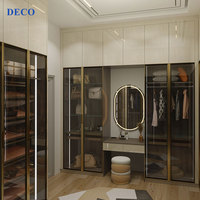 Armoire de luxe sense design pour toute la maison, placard de chambre à coucher, meubles avec bureau de maquillage,