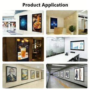 شاشة إعلانات رقمية تعمل بنظام أندرويد للتثبيت على الحائط مقاس 32 و43 و50 و55 و65 بوصة، شاشة LCD للإعلانات ولوحة قائمة رقمية وشاشة إعلانات داخلية - Product Image 5