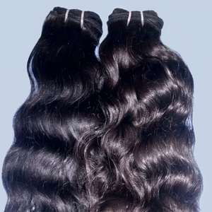 Cheveux REMI 100% vierges indiens, extensions de cheveux naturels ondulés, tissage double trame, couleur naturelle, origine Tamil Nadu - Product Image 1