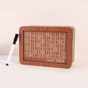 Tirelire personnalisable en bois pour enfants avec compteur et chiffres, pour la maison, réutilisable - Product Image 5