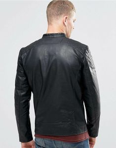 Unisex <b>Genuine</b> Leather Camouflage Casual Zipper Winter Stand Windproof Waterproof Loose Fit Leather Jacket Wholesale Outerwear - Product Image 2