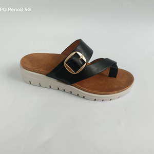 Sandales compensées confortables et légères pour femmes, à enfiler, avec bride élastique, chaussures de plage à <span class=keywords><strong>plateforme</strong></span>, respirantes, à semelle souple, bout ouvert, pour l'été - Product Image 4