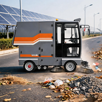 Balayeuse routière électrique ZMT E-69 Z10 48V autopropulsée avec pulvérisateur à jet d'eau et bac à déchets de 880L pour l'assainissement urbain