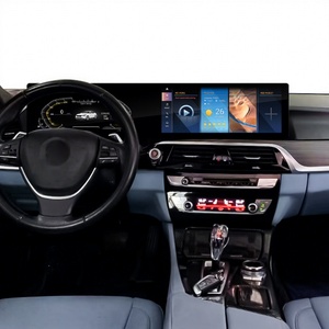 Tableau de bord LCD Navihua avec lecteur DVD de voiture, écran radio Android, double écran pour BMW Série 5 F10 2011-2017, système multimédia automobile - Product Image 1