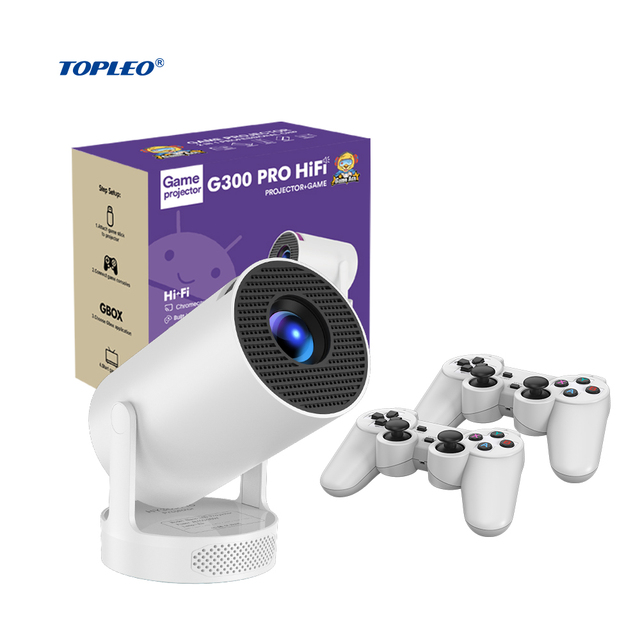 Topleo Video Gaming Projector Portable HD LED Home Theater Mini Proyector Android Smart Wifi 4K Game Projector