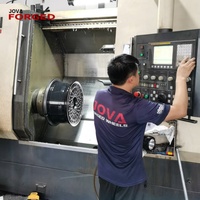2 Piezas de Llantas Forjadas de Aleación de Aluminio Cromadas de Perfil Bajo Personalizadas de 26, 24, 22, 20 Pulgadas, 20x10, 5x112, 4 Birlos, 5 Orificios, Ajuste Universal, Nuevas, 2 Años de Garantía