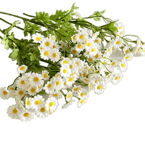 Flores Artificiales de Manzanilla Kch, Margaritas de Seda Blancas, Amarillas, Naranjas, Azules, Moradas, Rojas, Decoración para Bodas, Accesorios de Fotografía - Product Image 3