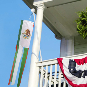 Ducto de Aire 75D de 30 * 45CM con Superficie de Bandera de México y 6 Tiras de 5 * 60CM - Product Image 6