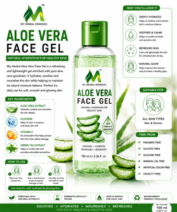 Gel d'aloe vera biologique premium, formule hydratante légère pour le soin du visage, du corps et des cheveux, adapté à la routine de beauté quotidienne - Product Image 4