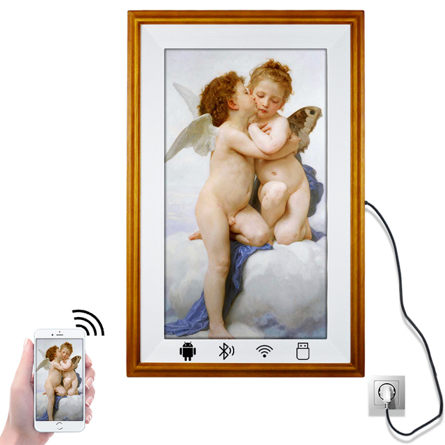 Commercial Advertising Digital Signage 21.5 Inch Full HD LCD Panel 1920x1080 Resolution Wifi Cloud Android Digital Picture Frame