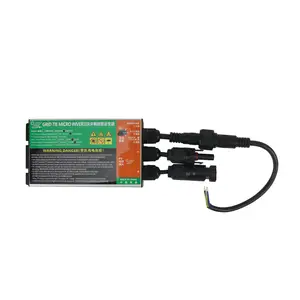 GMI-350 350W عاكس صغير للطاقة الشمسية MPPT محوّل ربط شبكي نقي شرط موجة العاكس DC 18V-50V إلى AC 120V/230V