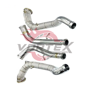 ท่อลงแคท Vortex 304 High Flow สำหรับ Mercedes-Benz G63 W464 4.0T V8 ปี 2018–2025 พร้อมแผ่นกันความร้อน ไม่แสดงไฟเตือน Check Engine - Product Image 5