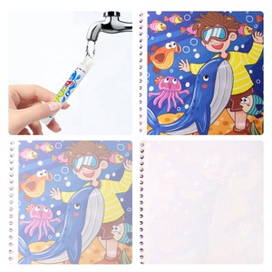 Детские Волшебные игрушки для рисования, набор для рисования акварелью, книга для рисования акварелью, Обучающие принадлежности - Product Image 5