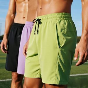 Pantalones Cortos Deportivos Casuales de Secado Rápido para Hombre, Personalizados OEM, para Correr, Entrenamiento, Fitness, Senderismo, con Bolsillos con Cierre - Product Image 3