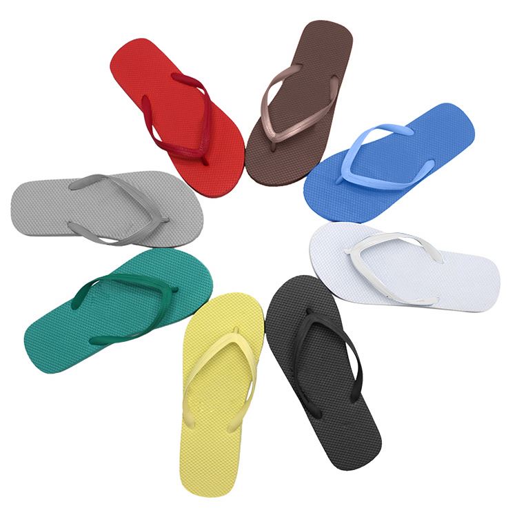 Wholesale Promotional Colorful Printed Women Flip Flops Cheap Price EVA Rubber Beach Slippers Custom Various Brands Flip Flops