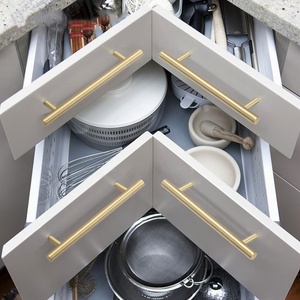 Modern <b>Copper</b> Gold Black Kitchen Bedroom Long Cabinet Handle High-quality Easy Installation Adjustable Pull Furniture Drawer - Product Image 5