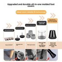Protège-pieds de chaise noirs durables, anti-rayures, antidérapants, pour sols en bois et carrelage