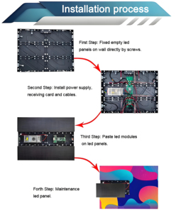 Trong nhà p2.5 P2 p1.86 4k tùy chỉnh quảng cáo hiển thị tường mỏng phía trước bàn bảng điều khiển màn hình LED cho Nhà thờ nhà hàng thang máy - Product Image 3