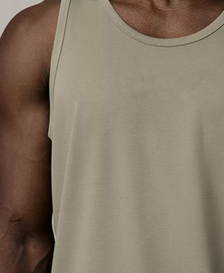 Camiseta sin Mangas para Hombre, Transpirable, de Secado Rápido, Chaleco de Poliéster, Corte Regular, para Gimnasio, Verano, Color Sólido, Ropa Deportiva - Product Image 5