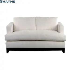 Shayne-muebles de fábrica China ODM de alto grado, personalizados, estilo americano, marco de madera dura blanca, tela, sala de estar, Loveseats antiguos