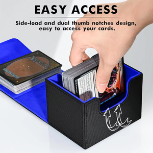 Y Y Junmei 100 PU Leather Collectible Cards <b>Box</b> Yugioh NBA Sport Trading Card TCG Deck <b>Box</b> for Review NBA Card Business - Product Image 5