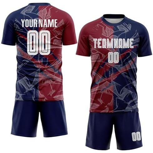 Scratchcrimson and Navy Blue