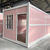 Contenedor Plegable de 20 pies/40 pies, Directo de Fábrica, Personalizado, Moderno, Impermeable, Móvil, Temporal, para Oficina Comercial