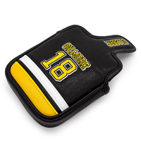 Vente chaude No.18 Golf Putter Cover Broderie exquise avec fermeture magnétique en PU étanche Top Vente Golf Putter Headcover