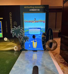Simulador de Surf Interactivo AR, Sistema de Juego Deportivo con Tabla de Movimiento Dinámico y Pantalla de Olas 3D para Gimnasio Digital o Bar - Product Image 2