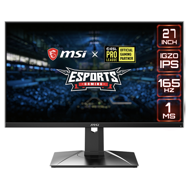 MSI PAG272QRZ IGZO IPS ゲーミングモニター 27インチ 2K QHD 165Hz 